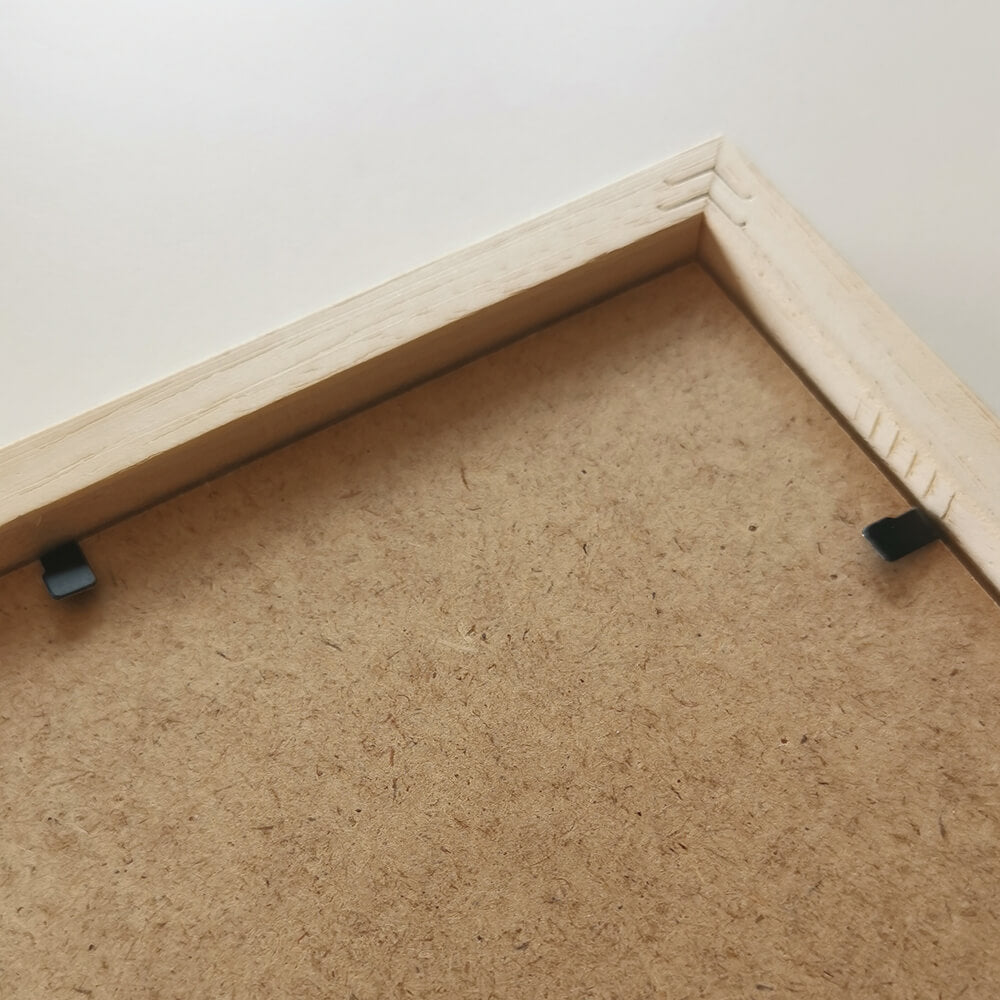 Lys eg træramme – Smal (15 mm) – 40x50 cm-PlakatKunst