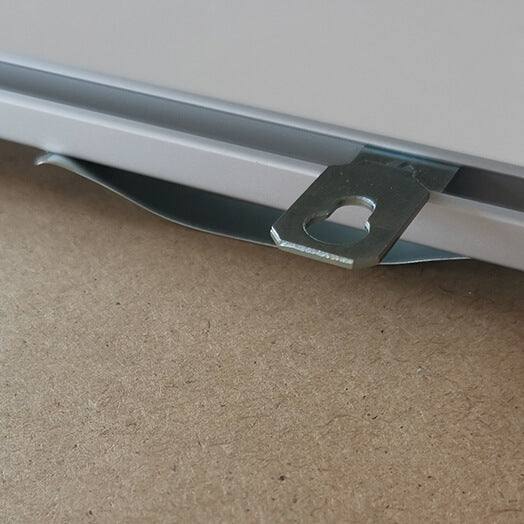 Mat sølv premium aluramme - Smal (6 mm) - 100x140 cm
