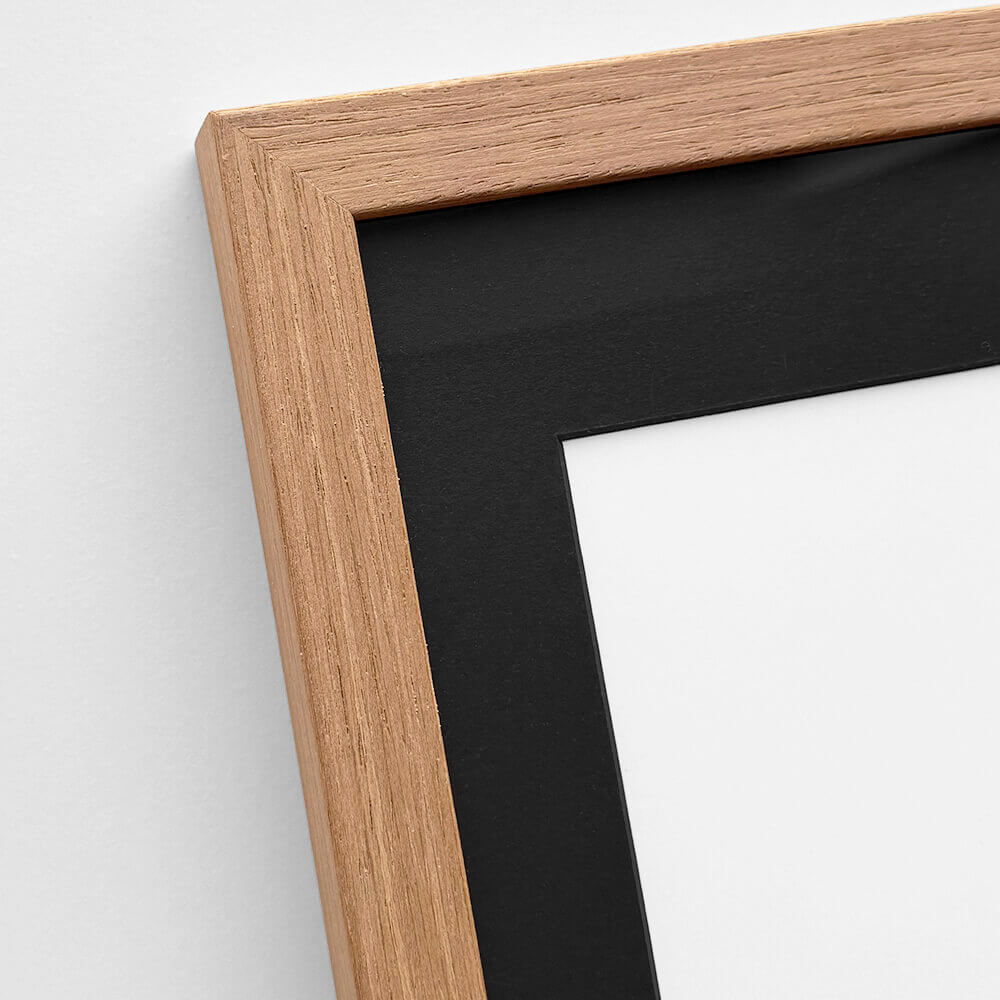 Mørk eg træramme - Bred (20 mm) - 50x50 cm
