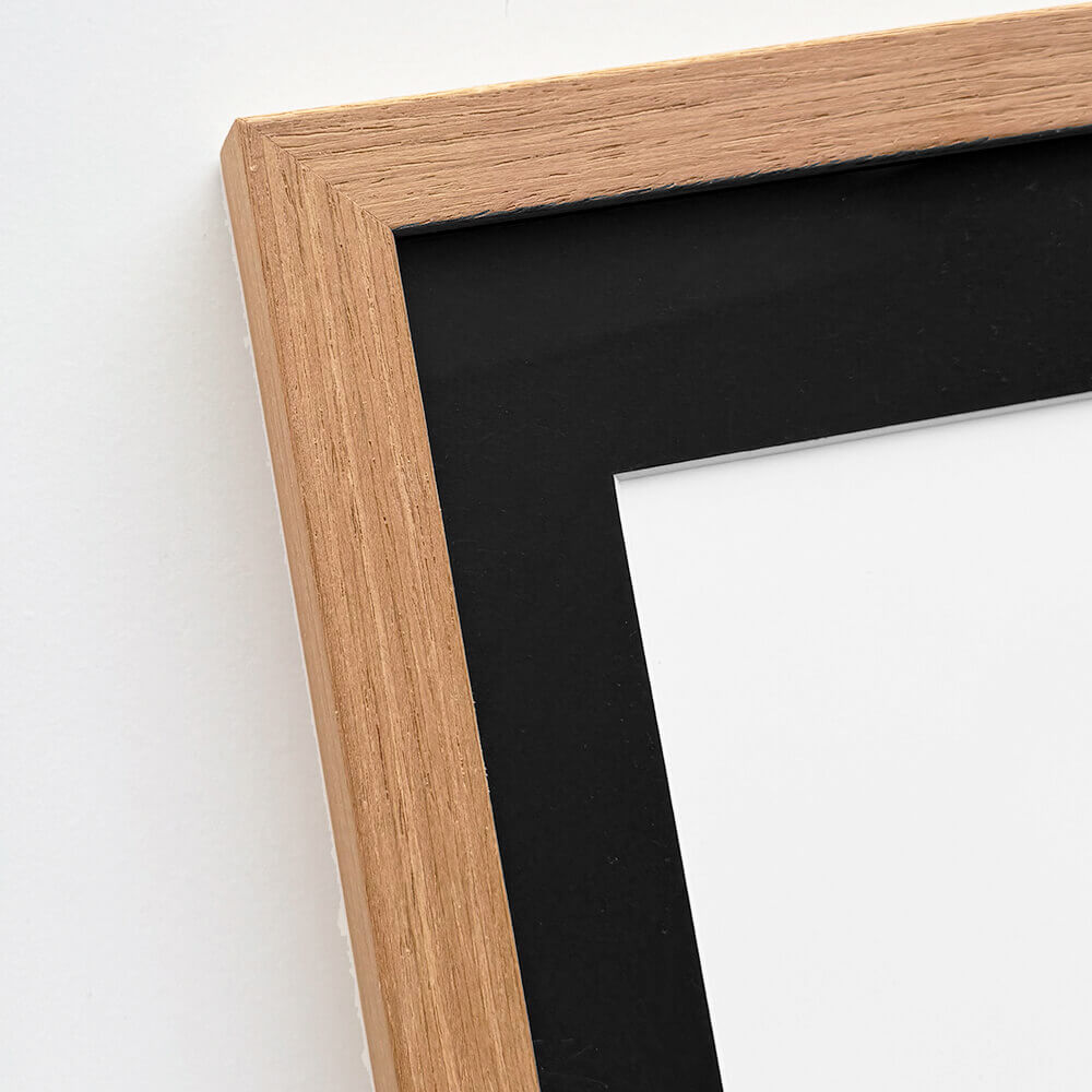 Mørk eg træramme - Bred (20 mm) - 50x50 cm