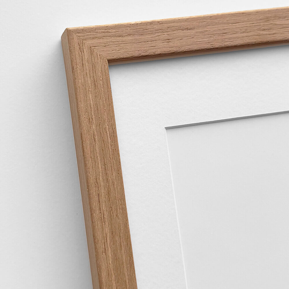 Mørk eg træramme - Bred (20 mm) - 50x50 cm