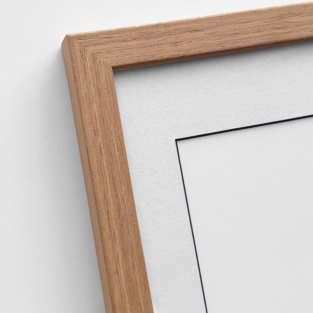 Mørk eg træramme - Bred (20 mm) - 50x50 cm