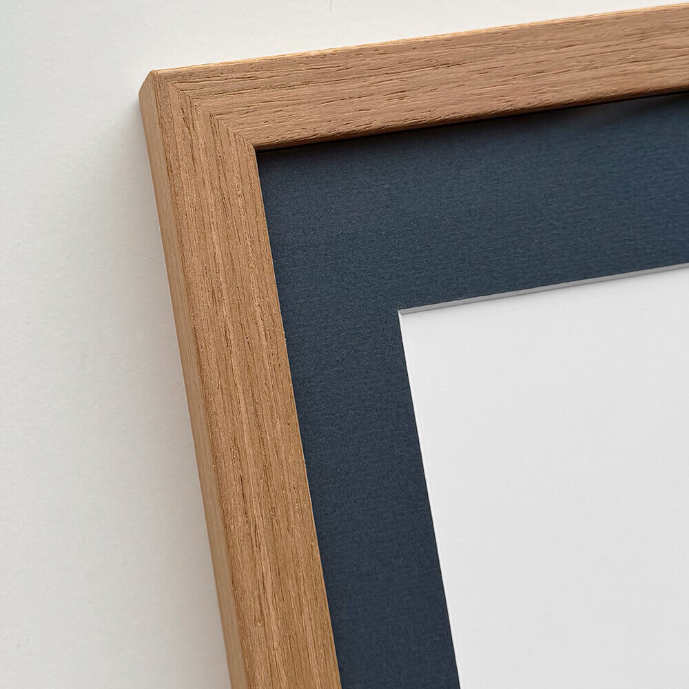 Mørk eg træramme - Bred (20 mm) - 50x50 cm