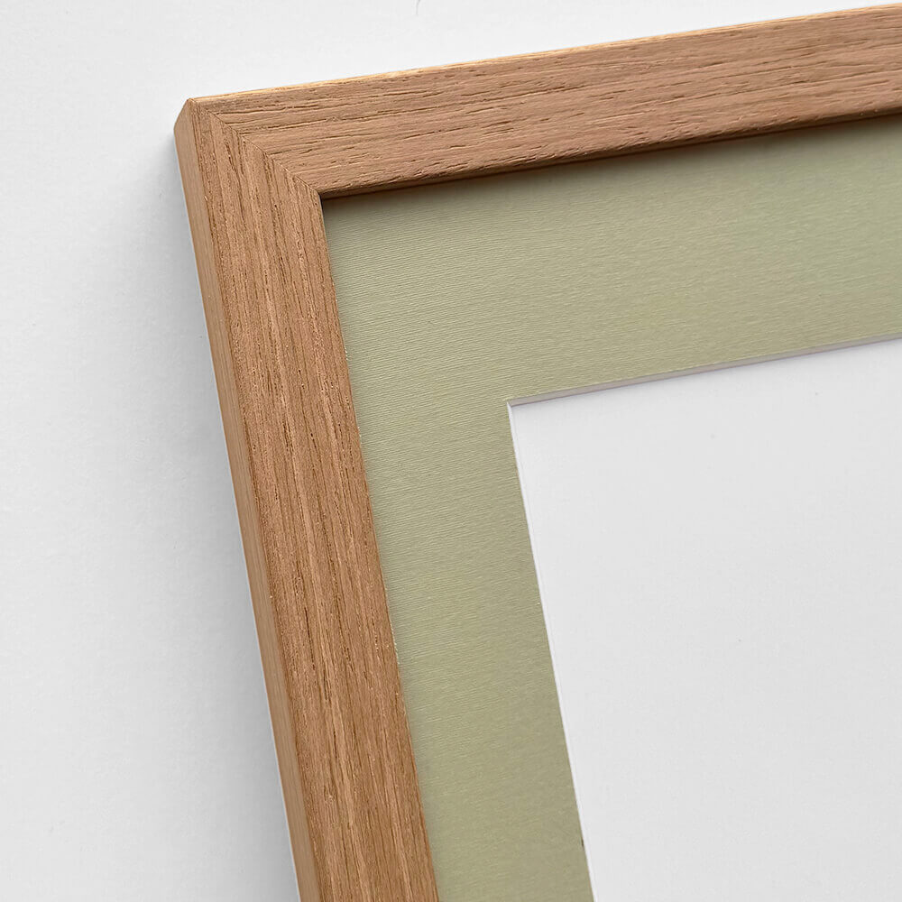 Mørk eg træramme - Bred (20 mm) - 50x50 cm
