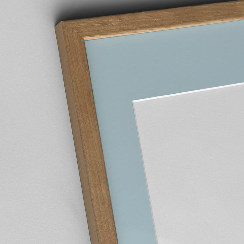 Mørk eg træramme - Smal (12 mm)