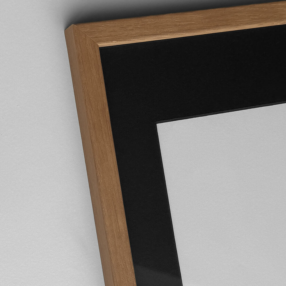Mørk eg træramme – Smal (12 mm) – A5 (15x21 cm)