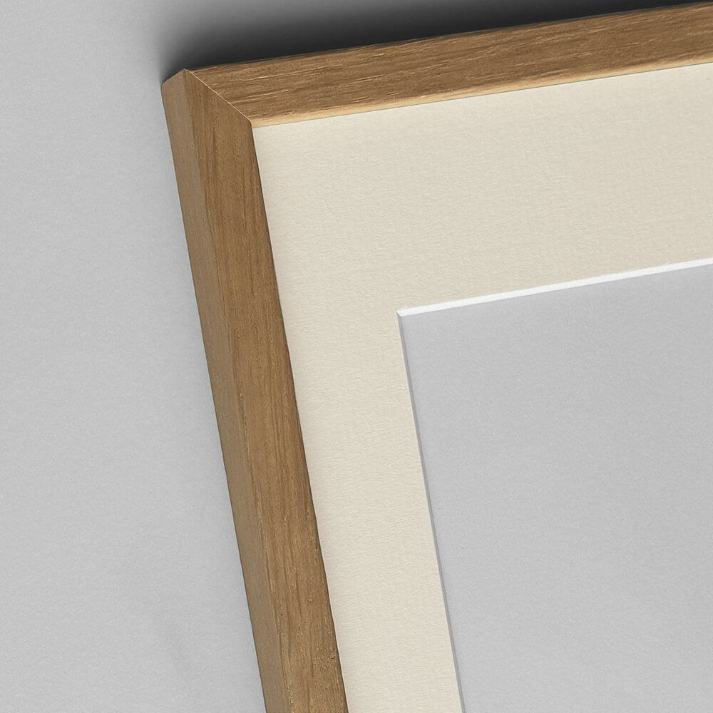 Mørk eg træramme – Smal (12 mm) – A4 (21x29.7 cm)-PlakatKunst