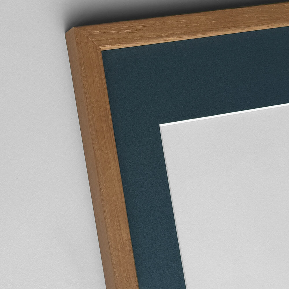 Mørk eg træramme - Smal (12 mm)
