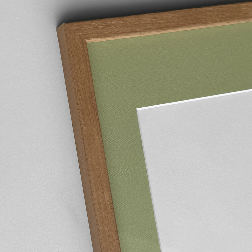 Mørk eg træramme - Smal (12 mm)