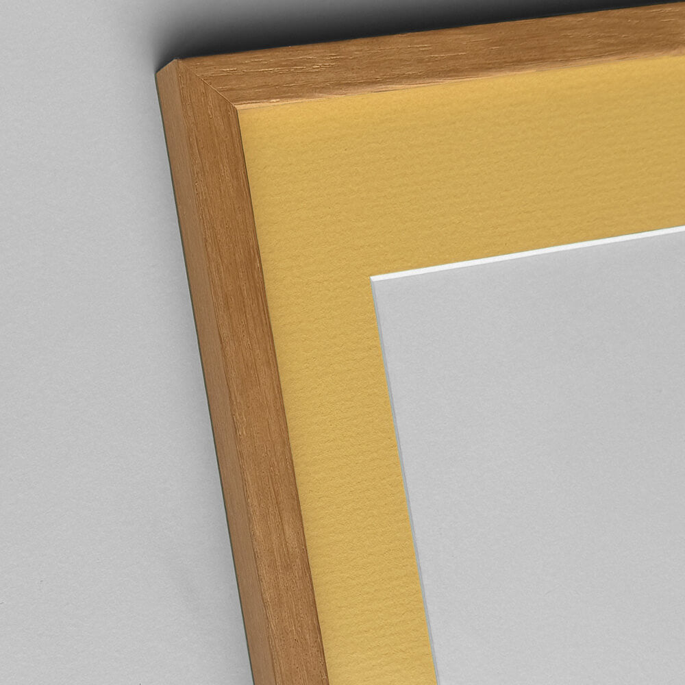 Mørk eg træramme - Smal (12 mm)