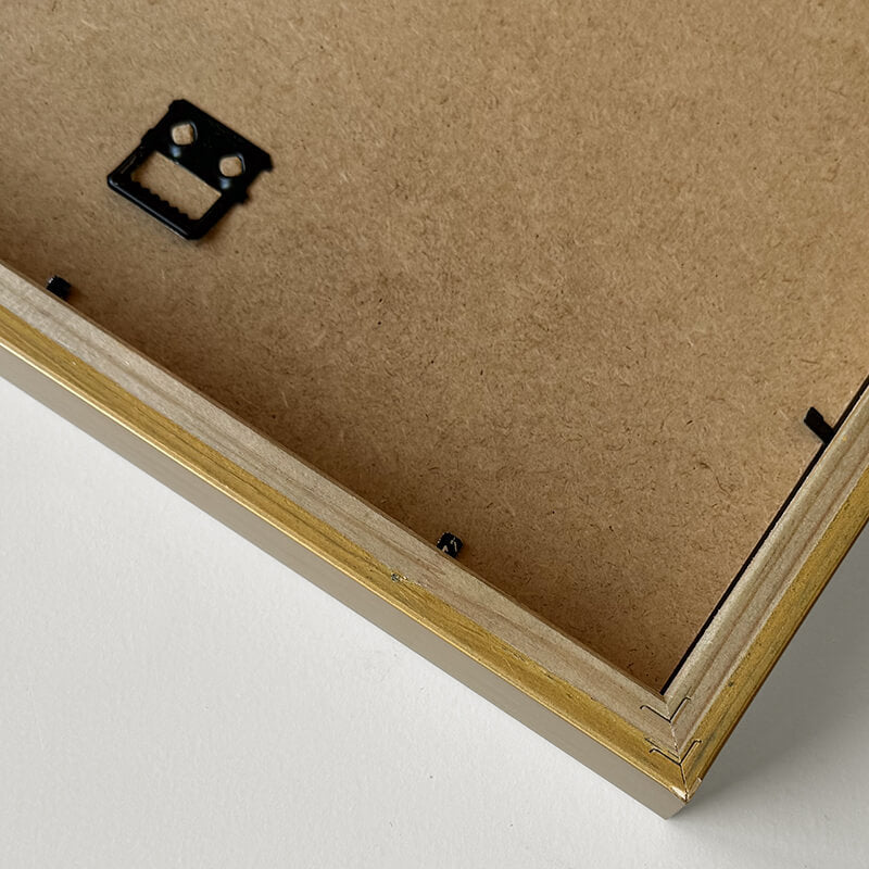 Mørk guld træramme – Bred (20 mm) – 60x80 cm