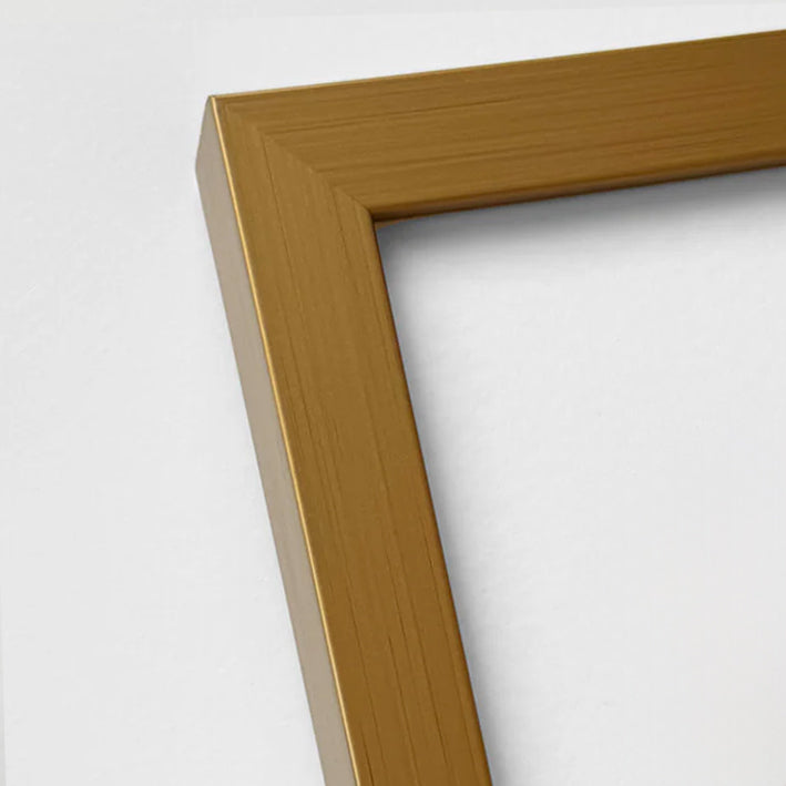 Mørk guld træramme - Bred (20 mm) - 70x70 cm