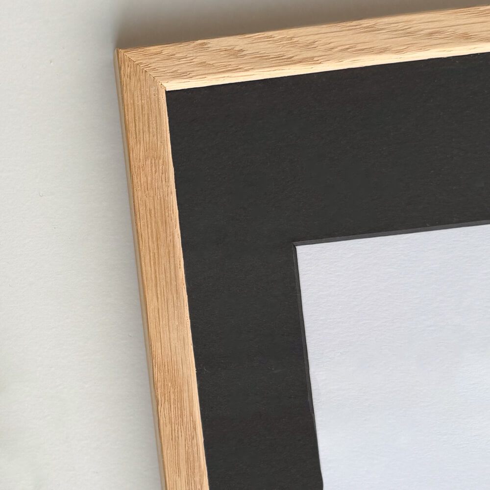 Massiv egetræsramme – Smal (12 mm) – 50x60 cm