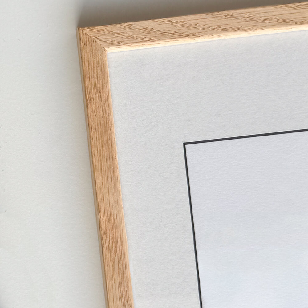 Massiv egetræsramme - Smal (12 mm) - 30x40 cm