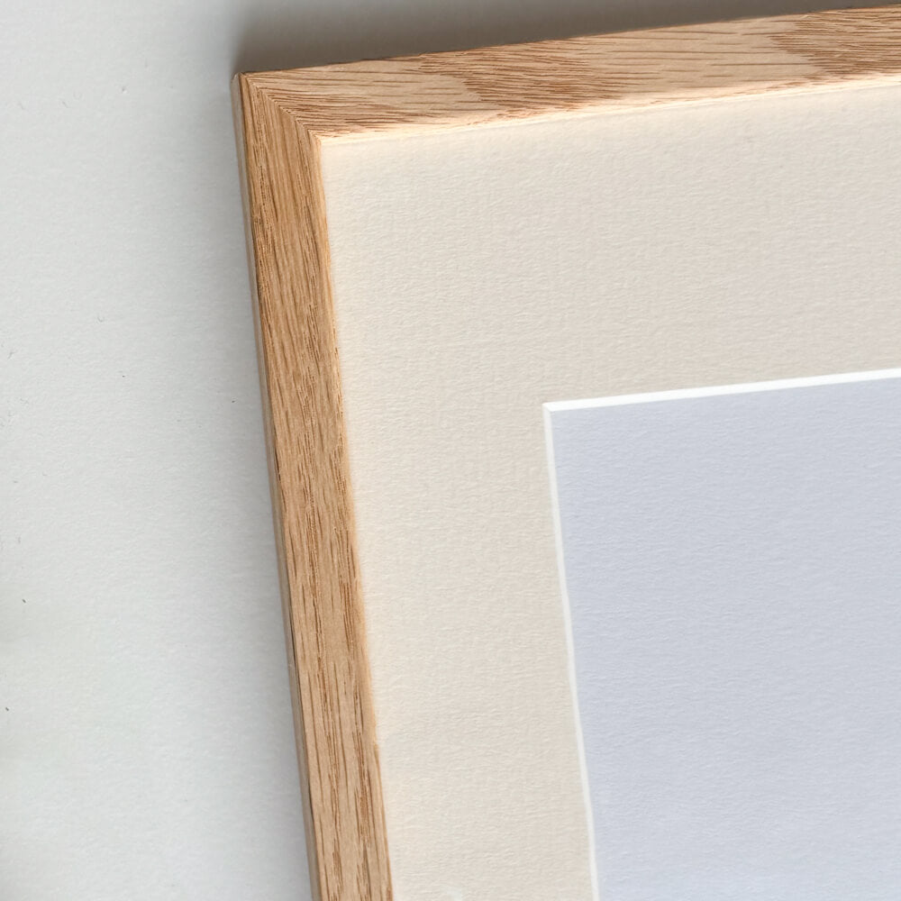 Massiv egetræsramme - Smal (12 mm) - 50x70 cm