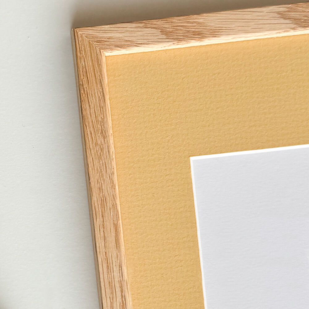Massiv egetræsramme - Smal (12 mm) - 30x30 cm