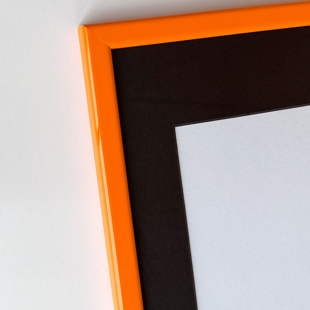 Orange blank træramme - Smal (14 mm) - 60x60 cm
