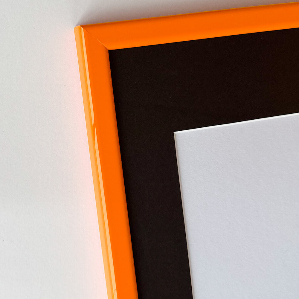 Orange blank træramme - Smal (14 mm) - 60x60 cm
