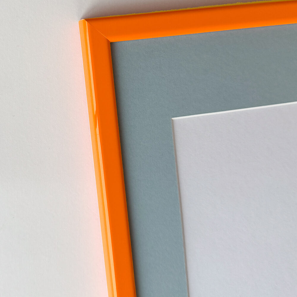 Orange blank træramme - Smal (14 mm) - 60x60 cm
