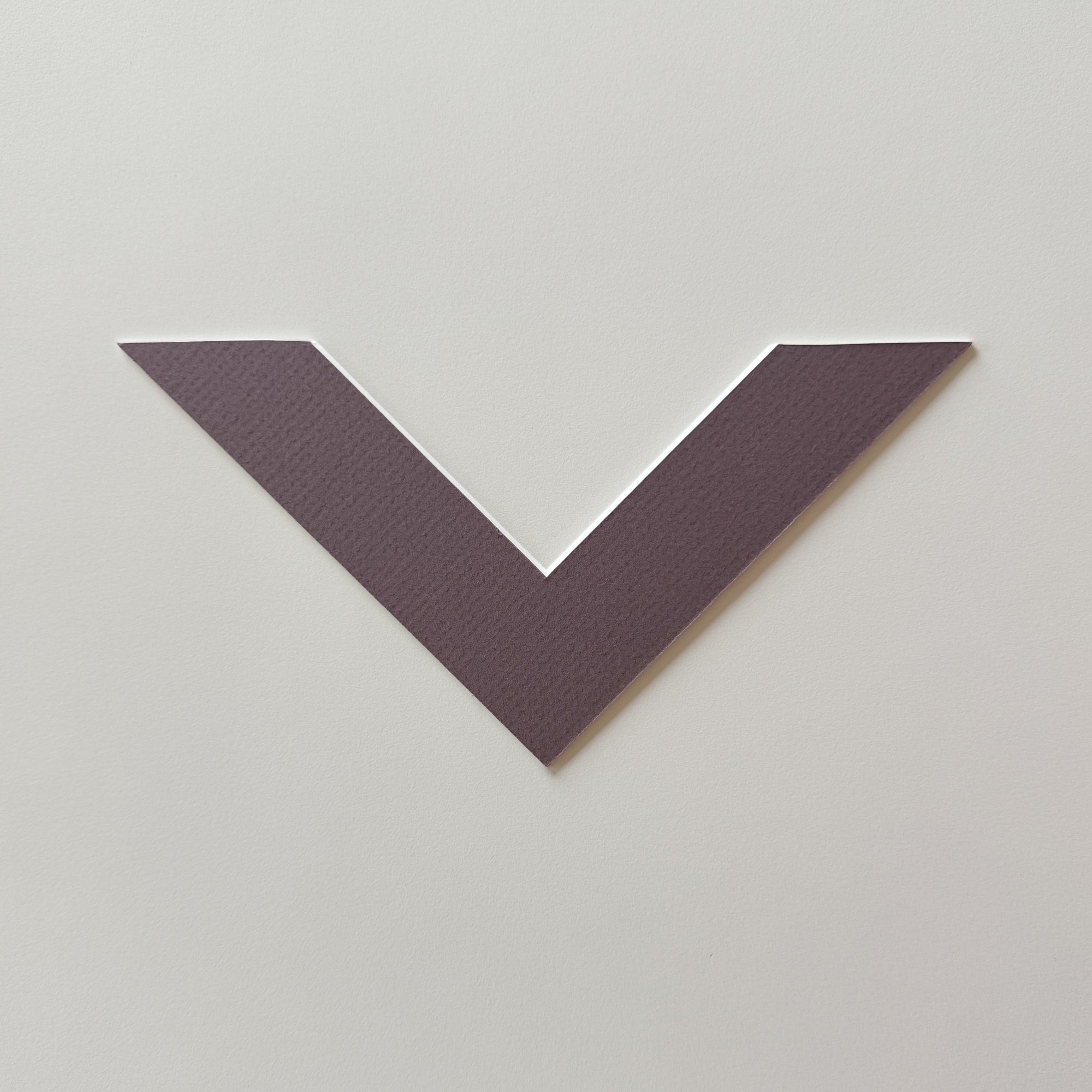 Prøve: Støvet mauve passepartout