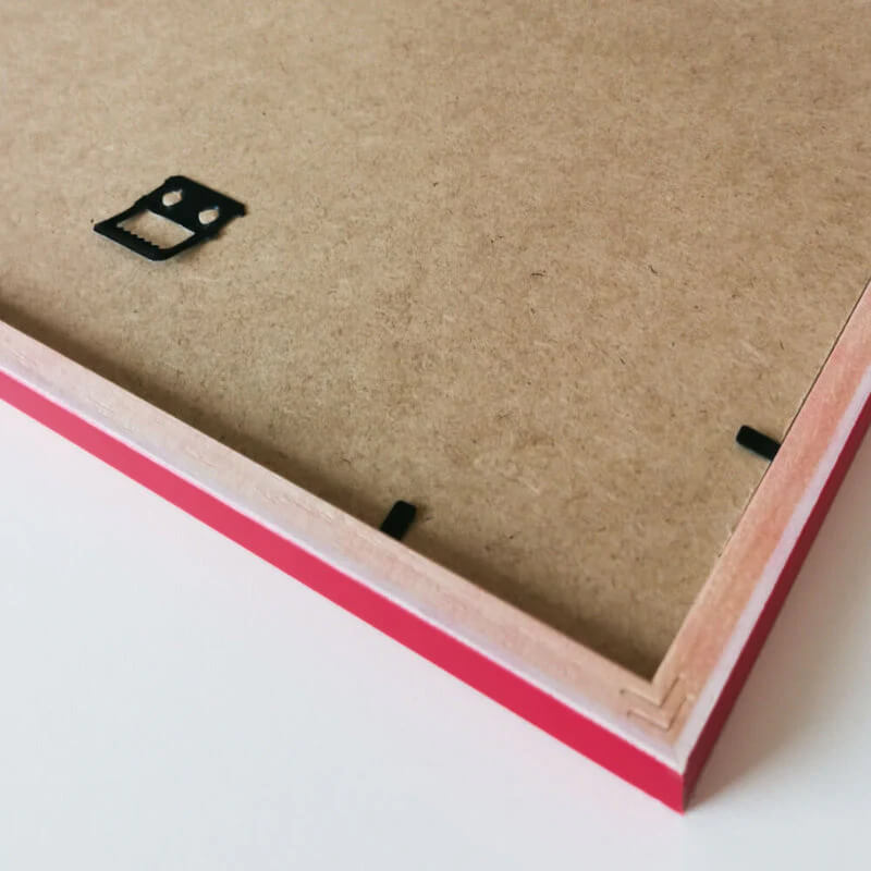 Rød mat træramme - Smal (15 mm) - Specialmål-PlakatKunst