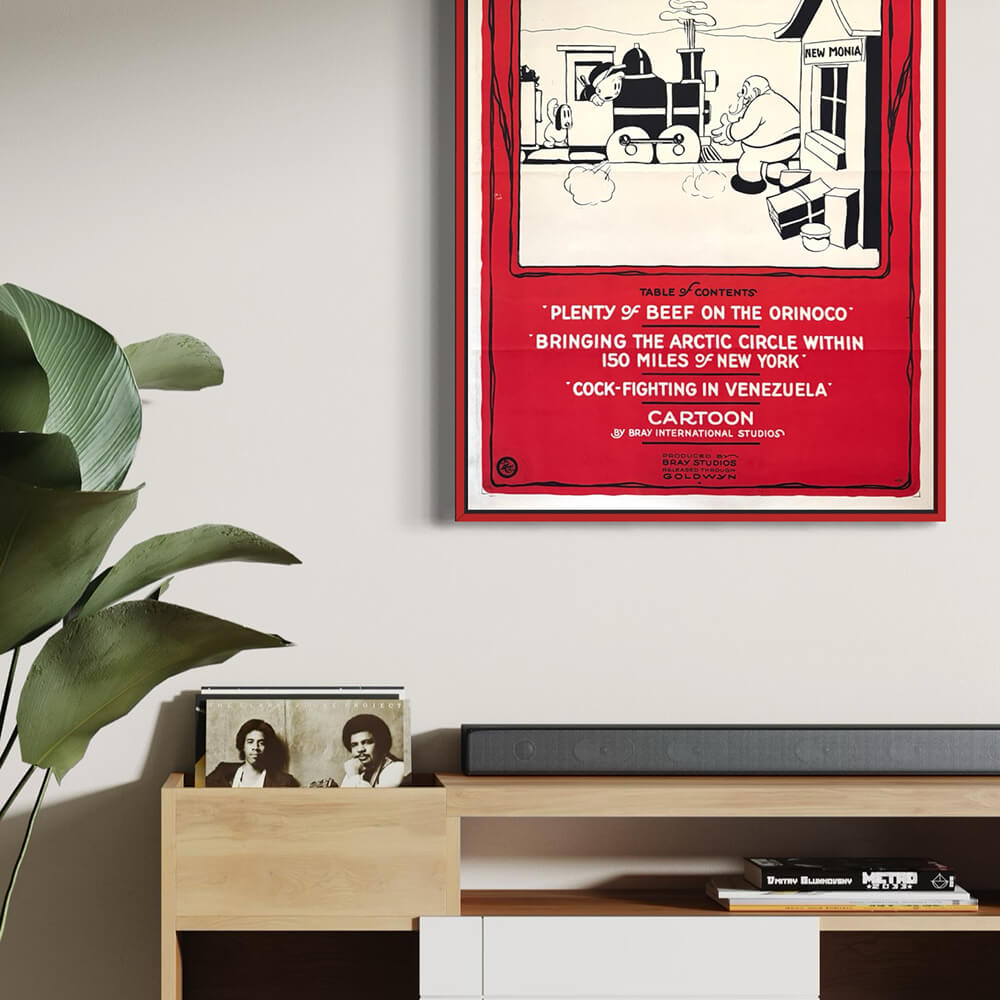 Rød mat træramme - Smal (15 mm) - Specialmål-PlakatKunst