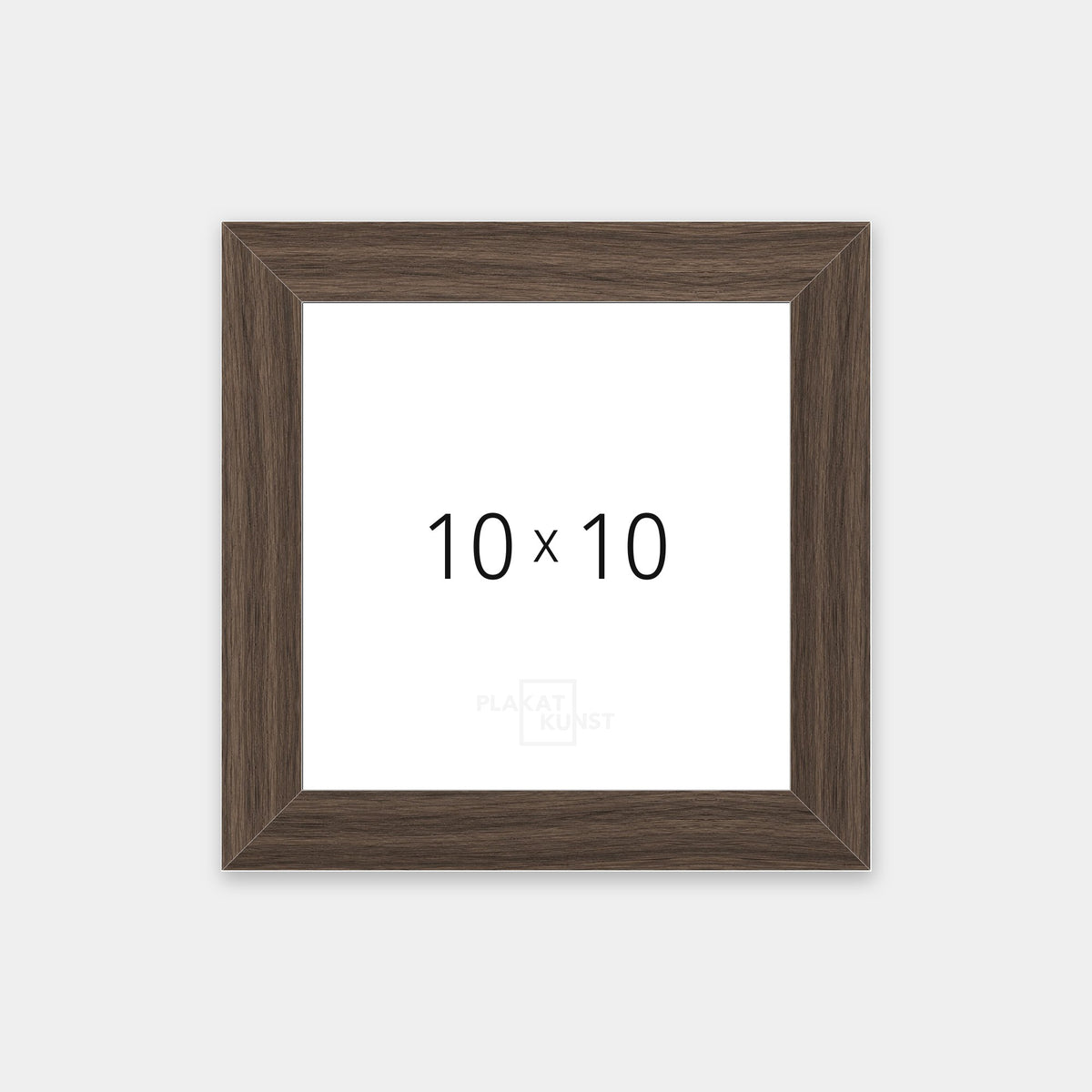 Røget eg træramme med smal 15 mm front i 10×10 cm