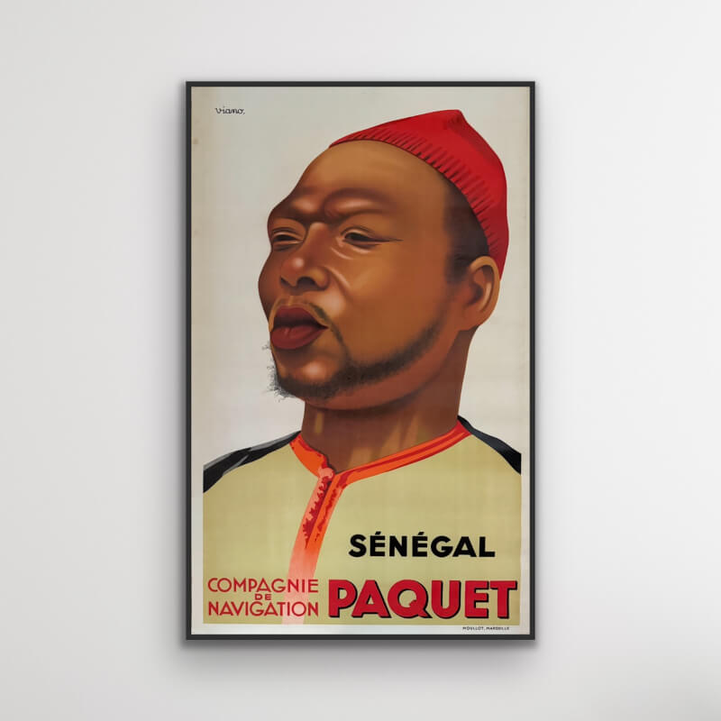 Tirage Vintage Sénégal Dakar Circa 1910 - Portrait Souvenir Original - Format 9x12 Cm
