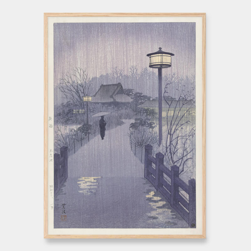Aftenregn ved Shinobazu dammen