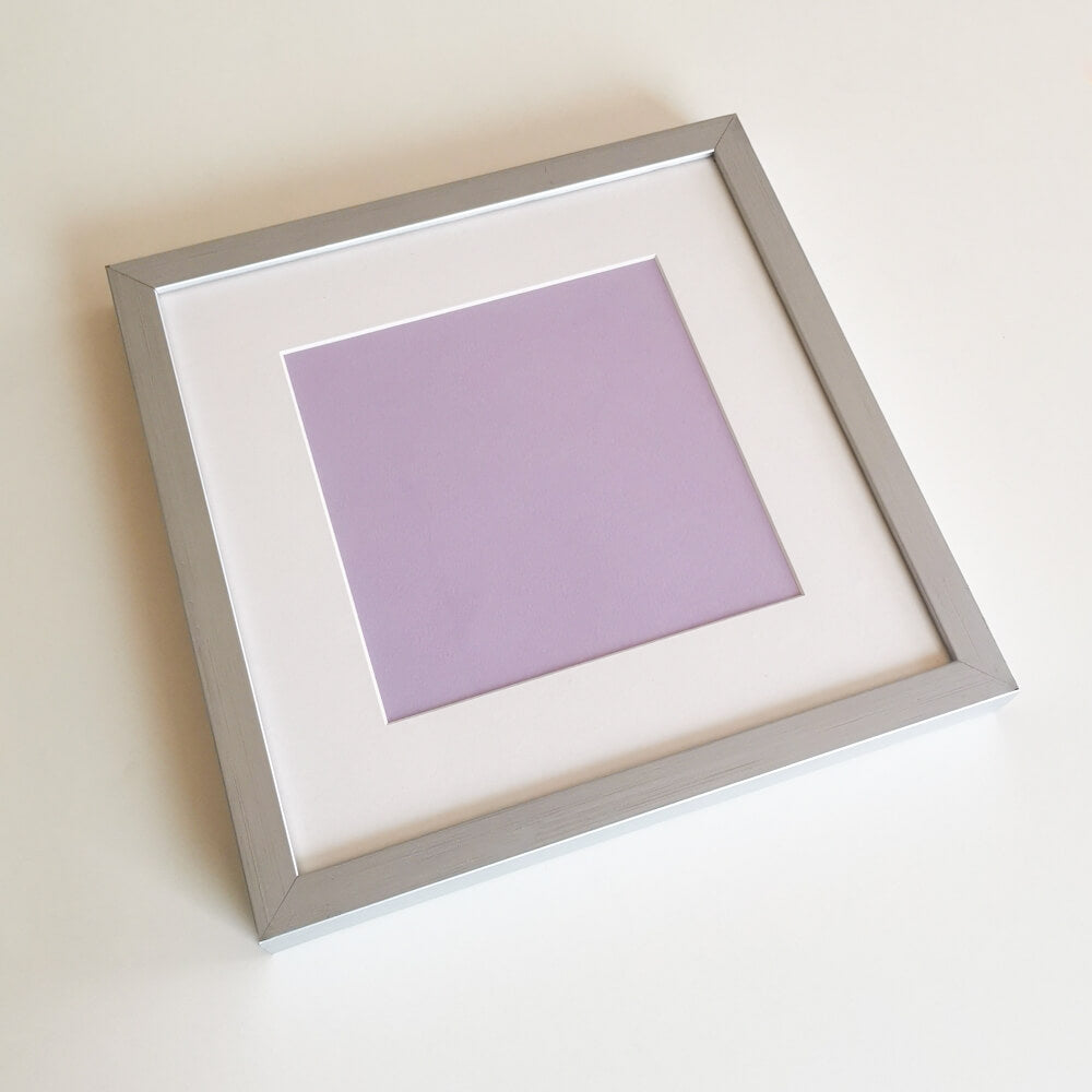 Sølv træramme - Bred (20 mm) - Specialmål