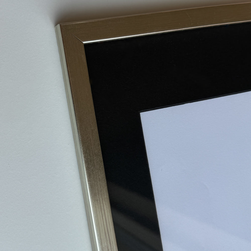 Sølv træramme - Smal (13 mm)