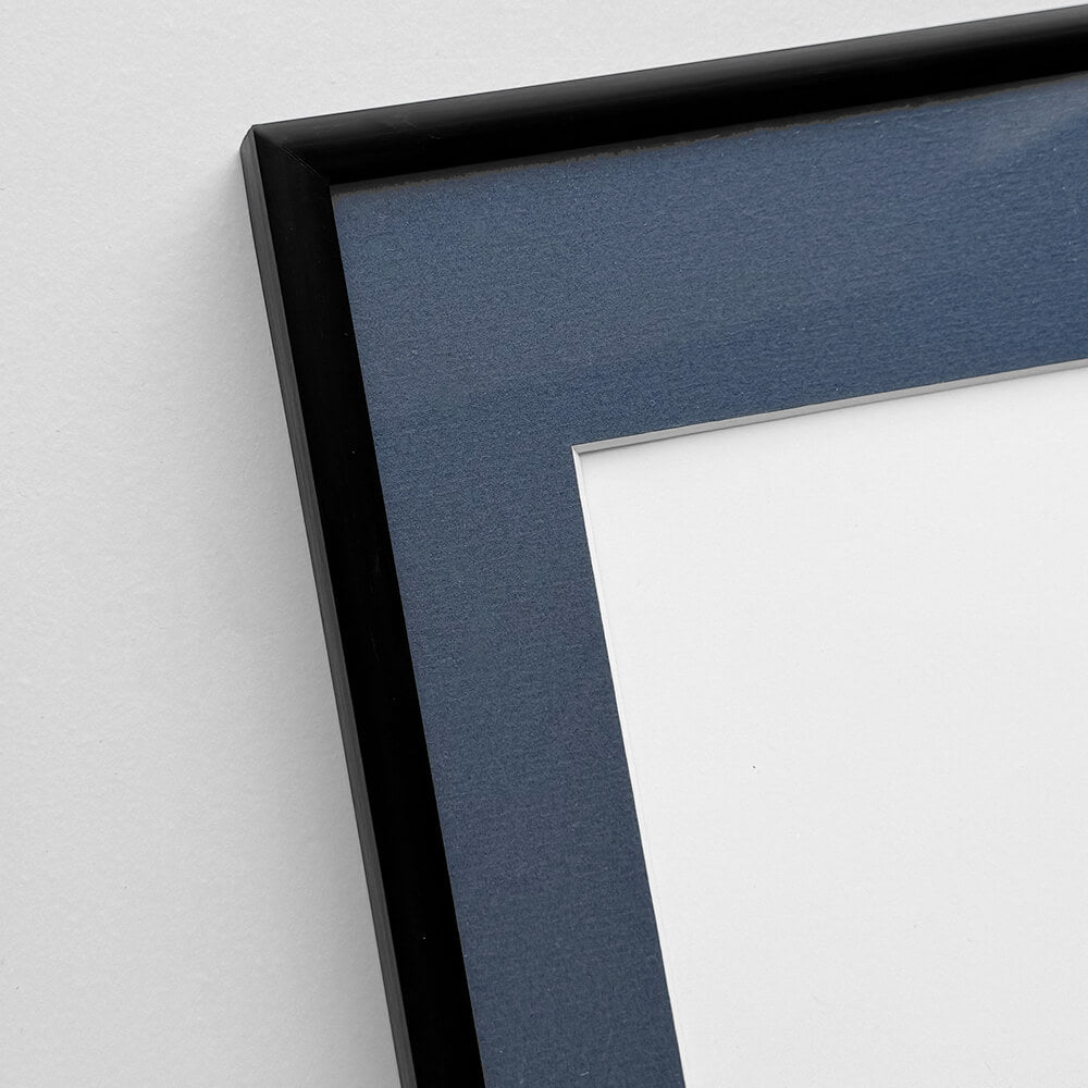 Sort aluramme – Smal (9 mm) – A1 (59,4x84,1 cm)