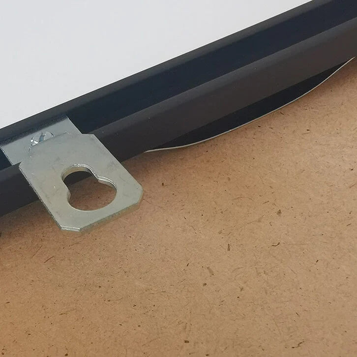 Sort premium aluramme - Smal (6 mm) - Specialmål