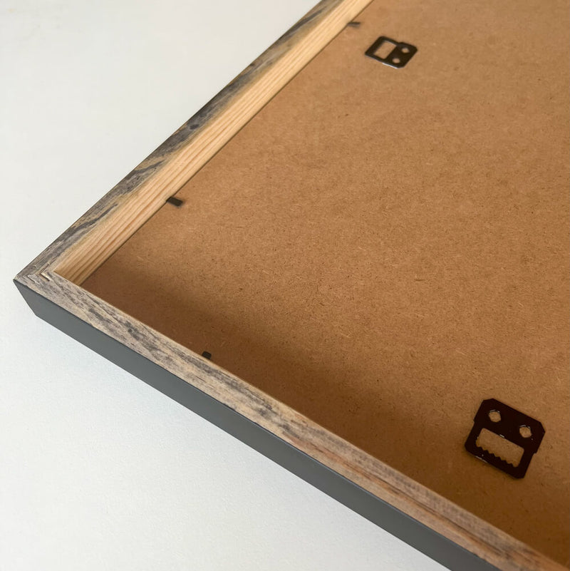 Sort træramme - Bred (20 mm) - A2 (42x59,4 cm)-PlakatKunst