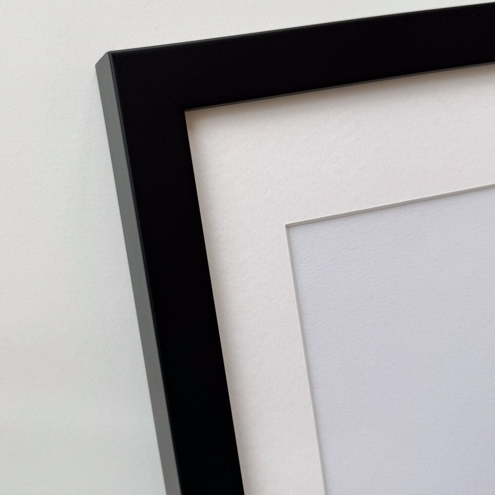 Sort træramme – Bred (20 mm) – A1 (59,4x84,1 cm)