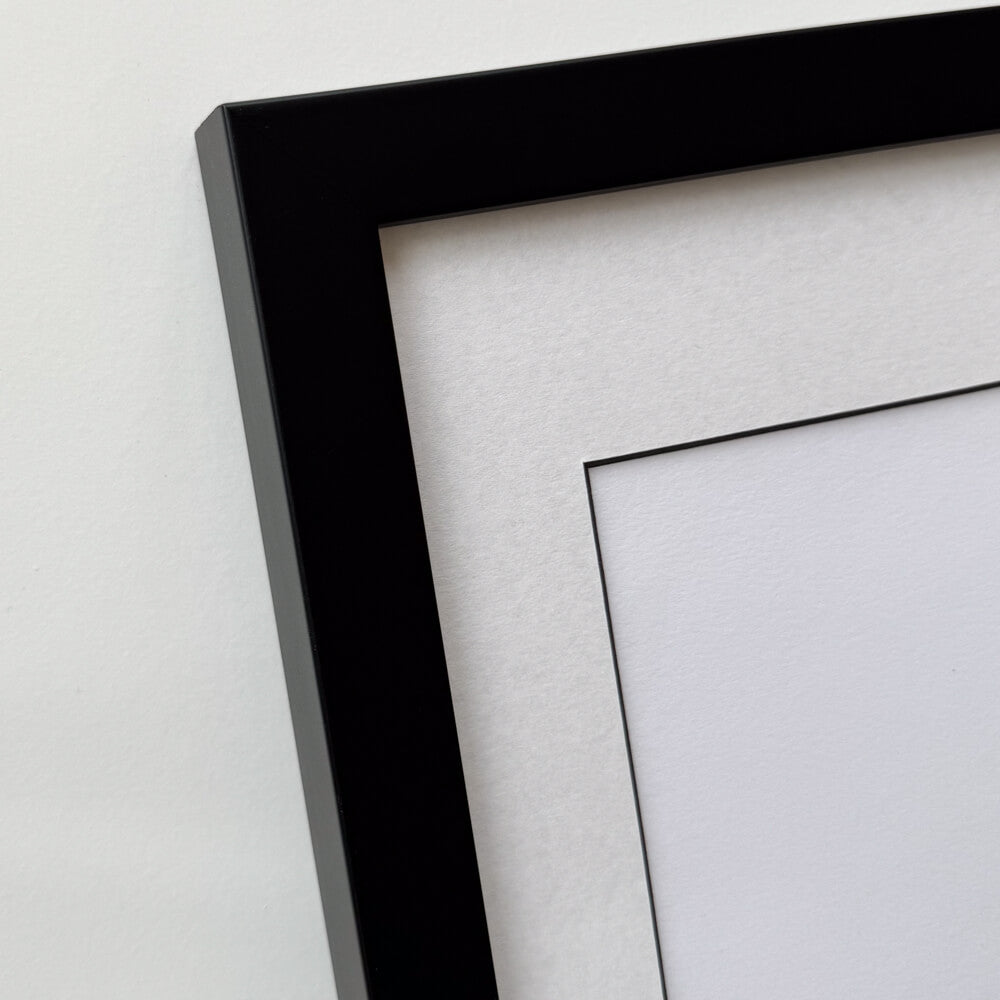 Sort træramme – Bred (20 mm) – 40x50 cm