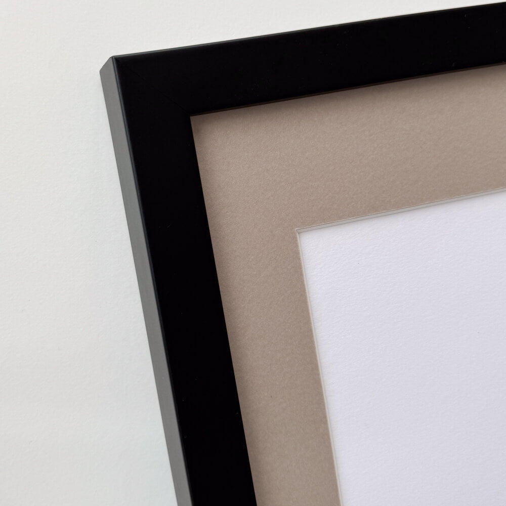 Sort træramme – Bred (20 mm) – 60x80 cm