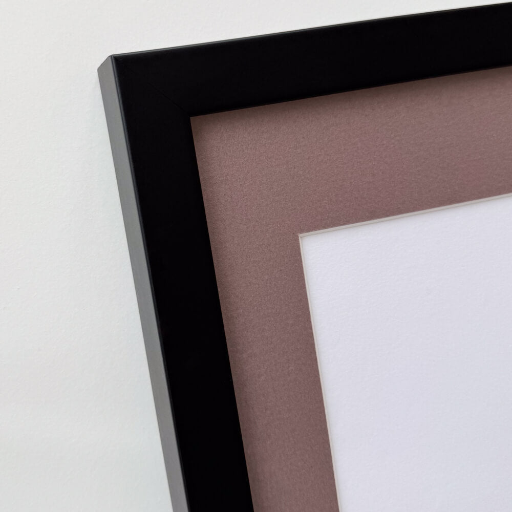 Sort træramme - Bred (20x30 mm)