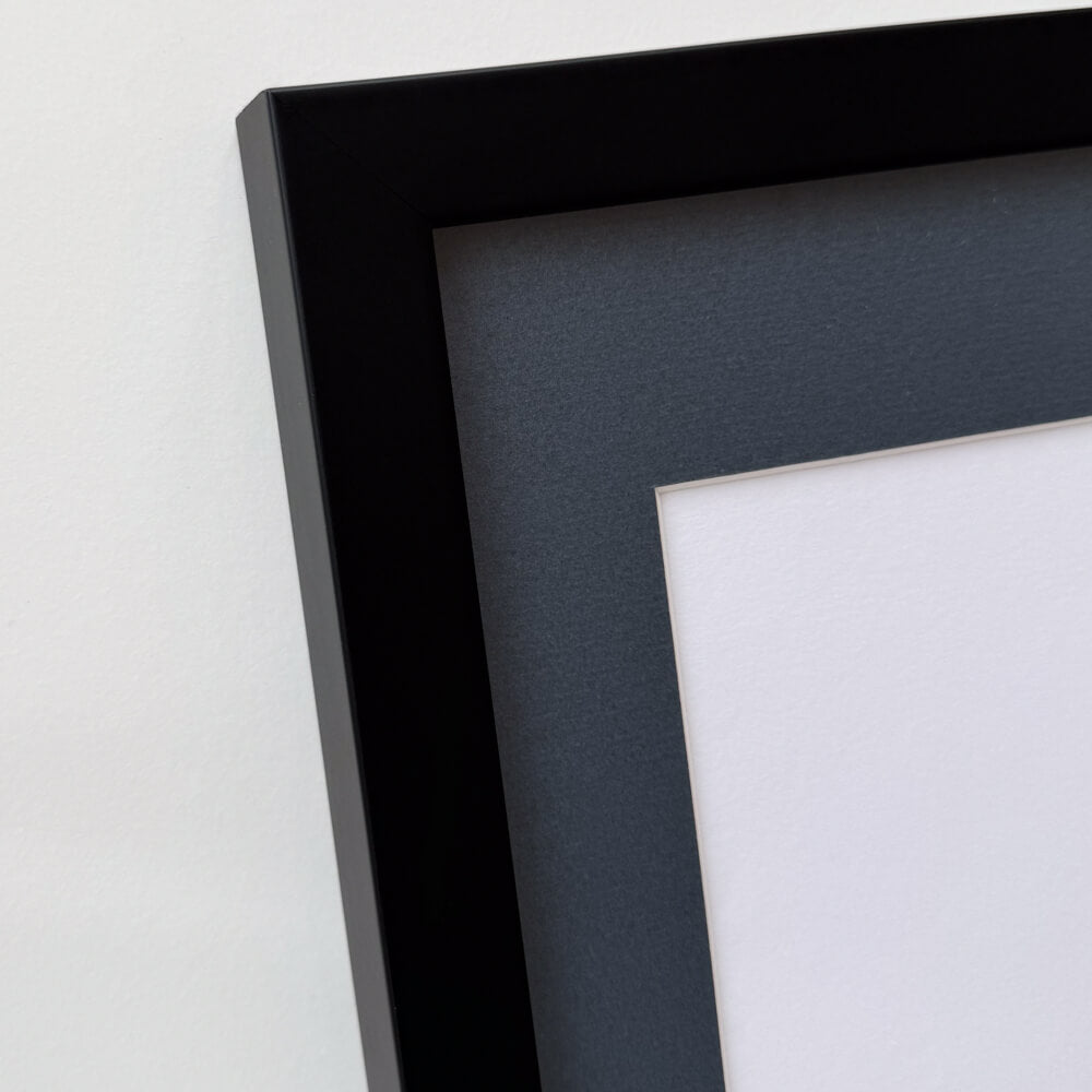 Sort træramme – Bred (20 mm) – 60x80 cm