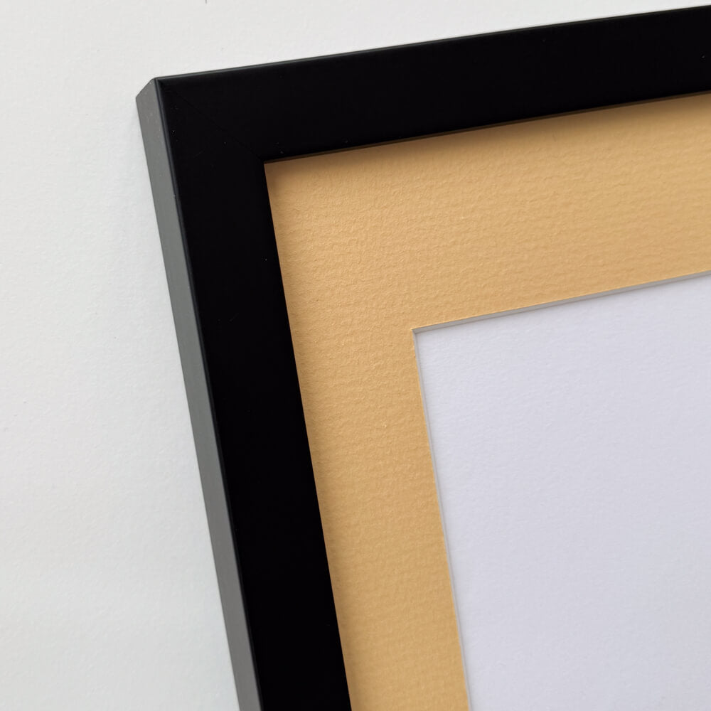 Sort træramme – Bred (20 mm) – A1 (59,4x84,1 cm)