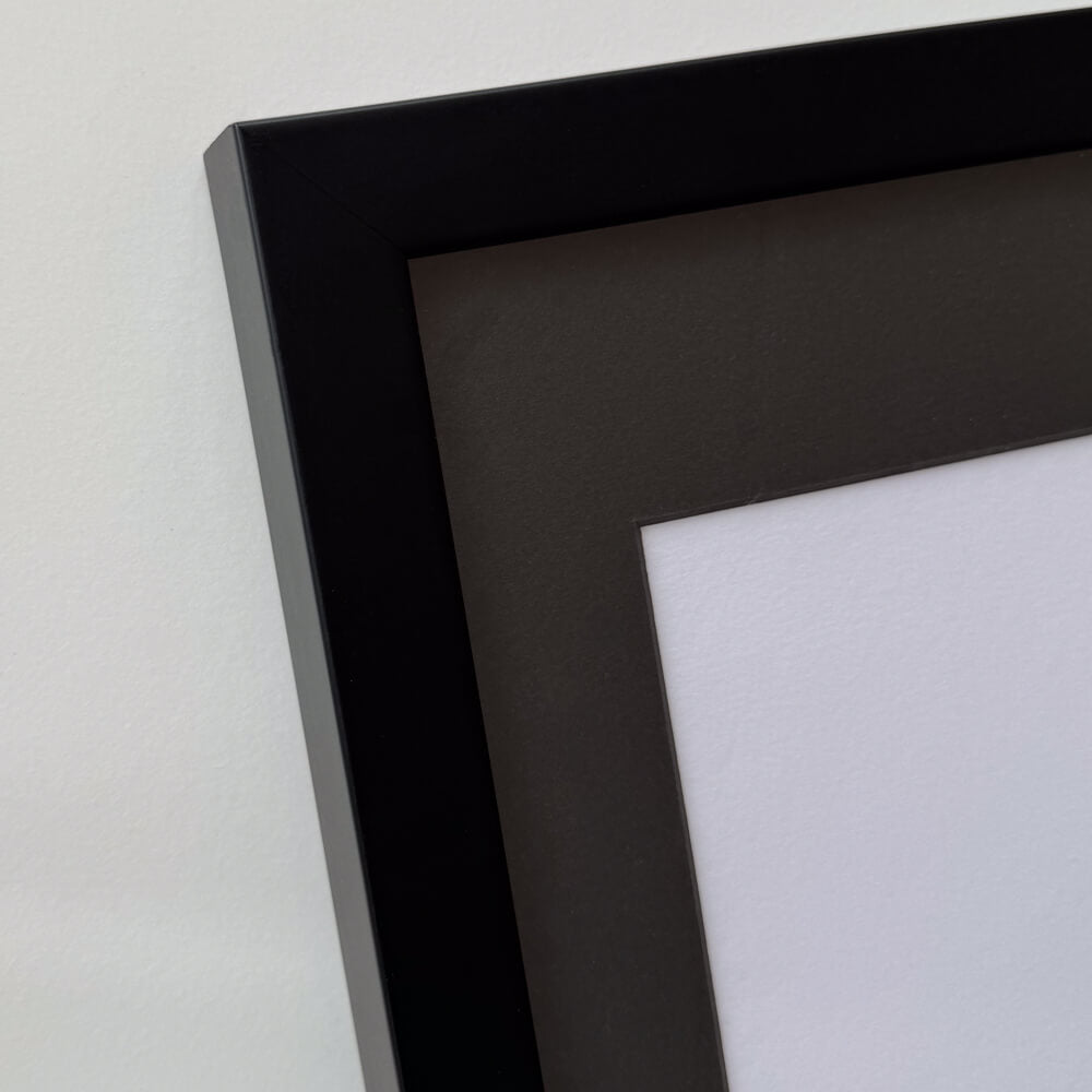 Sort træramme – Bred (20 mm) – 60x80 cm