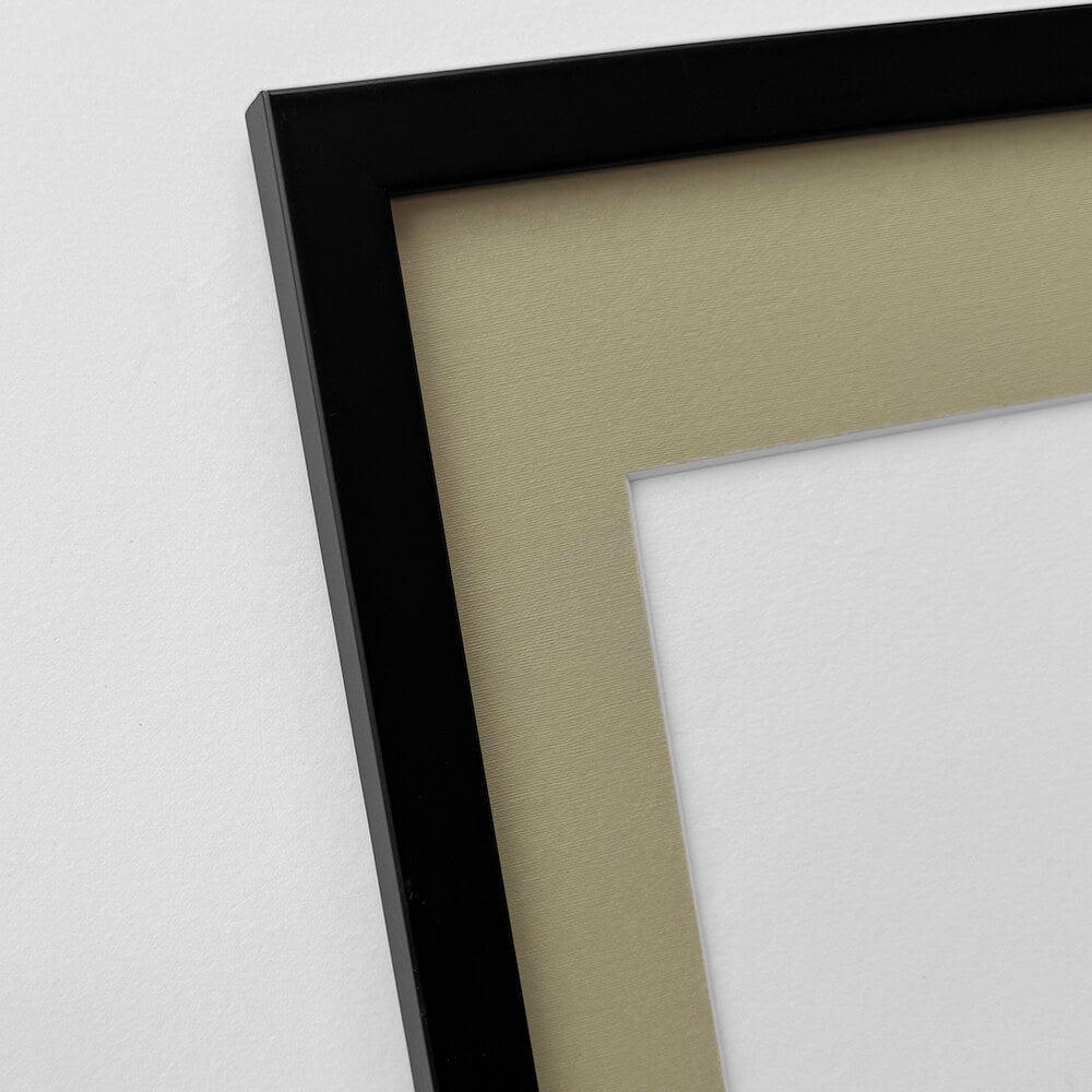 Sort træramme – Smal (15 mm) – 40x50 cm