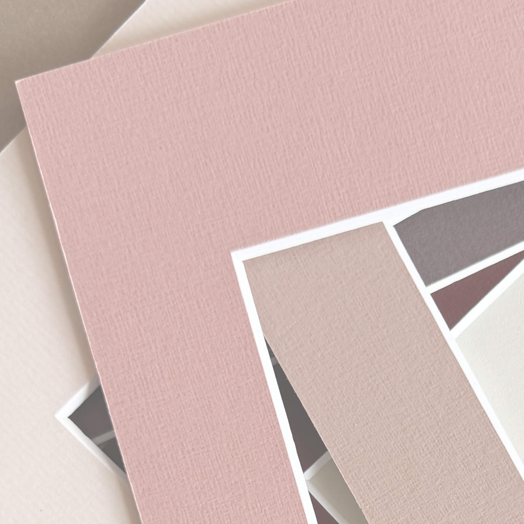 Varm rosa passepartout