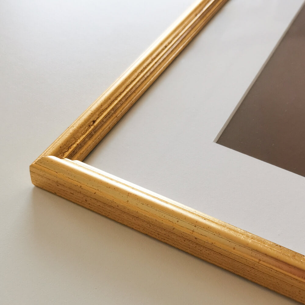 Vintage guldramme – Smal (15 mm) – A3 (30x42 cm)