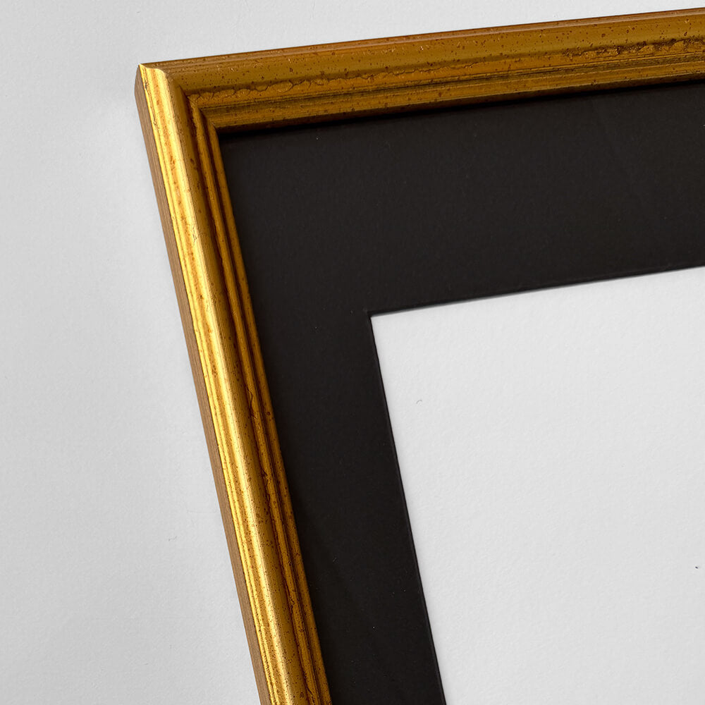 Vintage guldramme – Smal (15 mm) – A3 (30x42 cm)