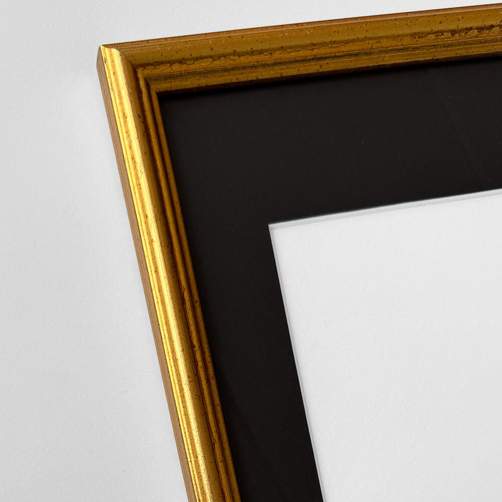 Vintage guldramme – Smal (15 mm) – 50x60 cm