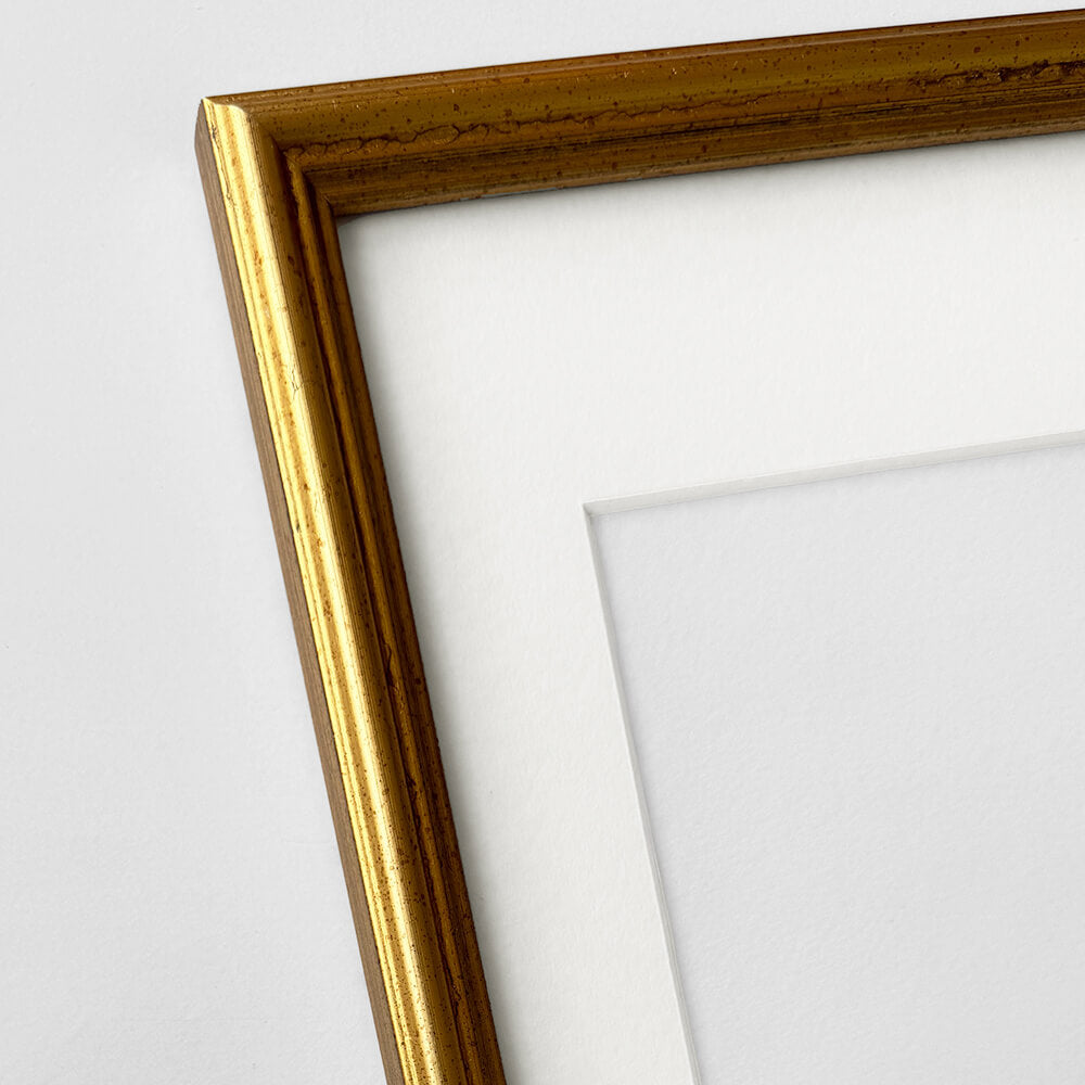 Vintage guldramme – Smal (15 mm) – 50x60 cm