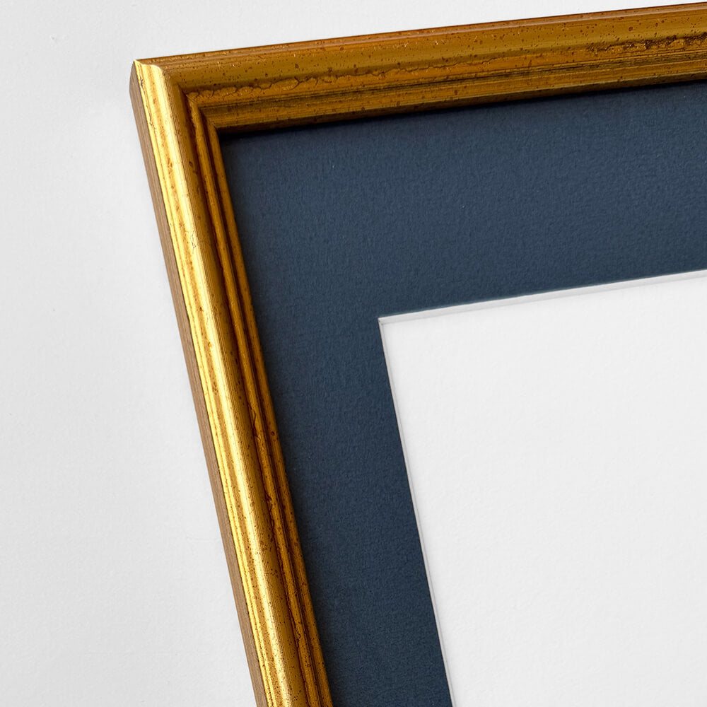 Vintage guldramme – Smal (15 mm) – 50x60 cm
