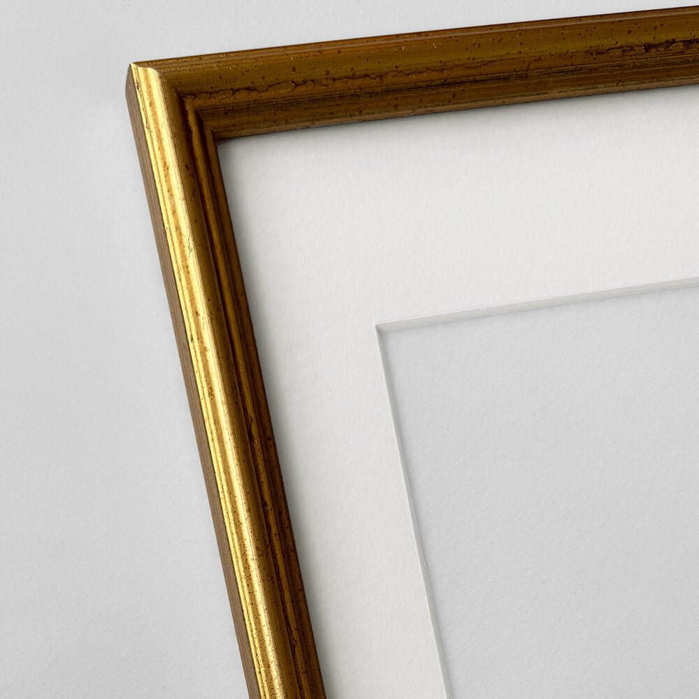Vintage guldramme – Smal (15 mm) – A3 (30x42 cm)