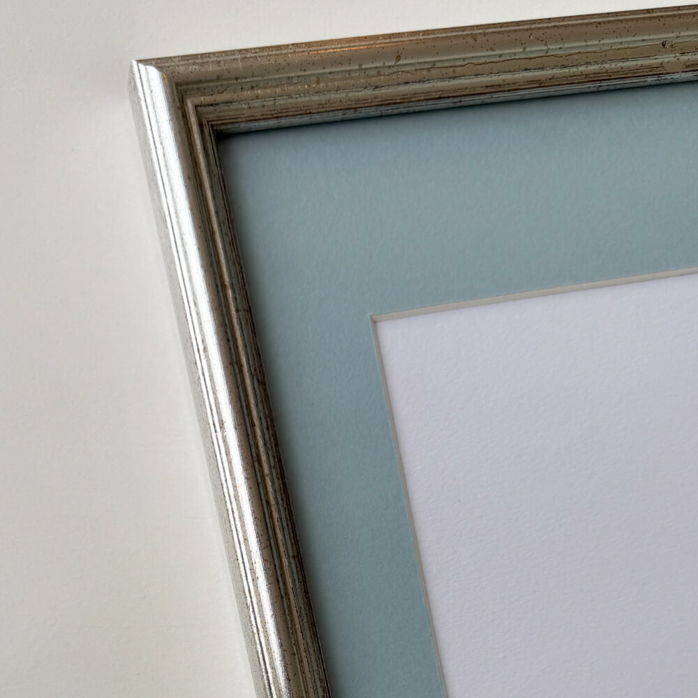 Vintage sølvramme - Smal (16 mm) - 60x60 cm